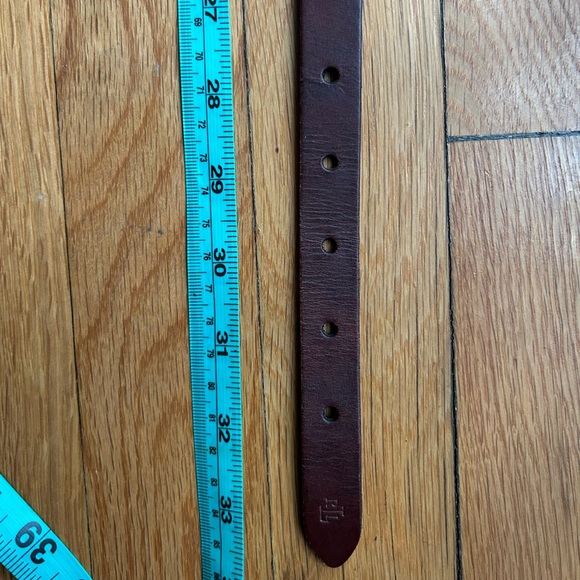 Ralph Lauren Dark Brown Braided Leather Belt - Picture 7 of 7